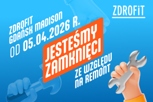 Remont klubu Zdrofit Madison Galeria Handlowa Gdańsk