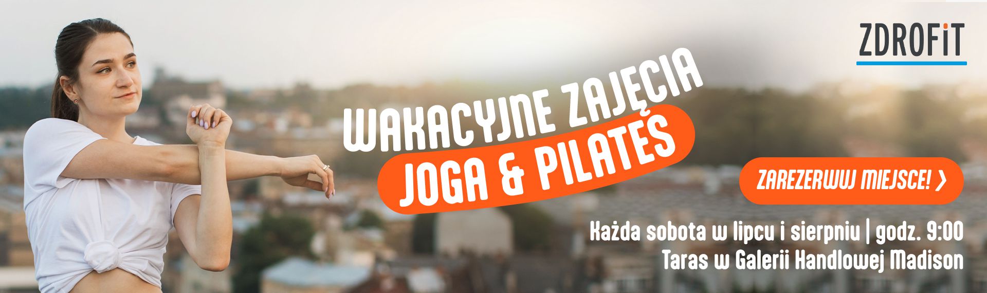 Letnie zajęcia na tarasie Zdrofit