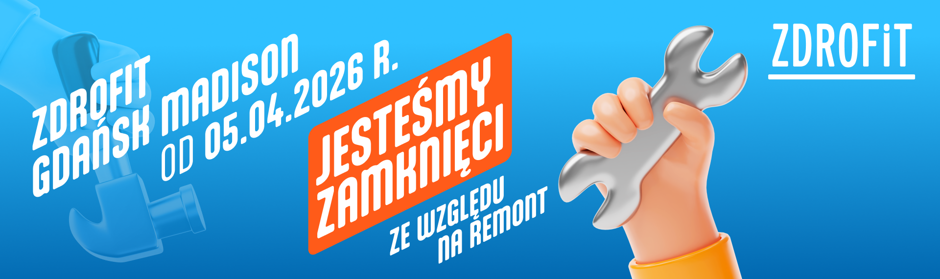 Remont Klubu Zdrofit Madison Gdańsk Centrum